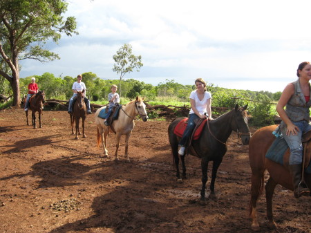 Horseback riding in Hawaii 2008