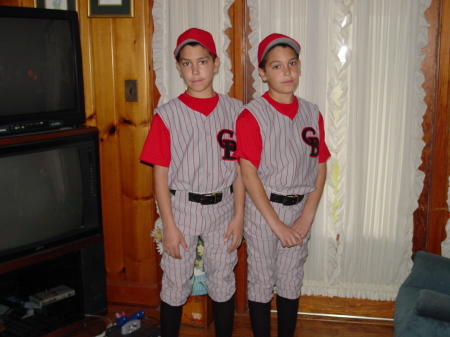 Aaron and Austin, they love baseball!