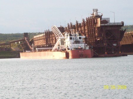 Ship eing loaded in Two Harbors