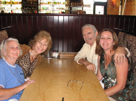 With my mom and dad and my sister Barb