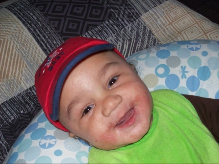 Z IN HIS FIRST BASEBALL CAP