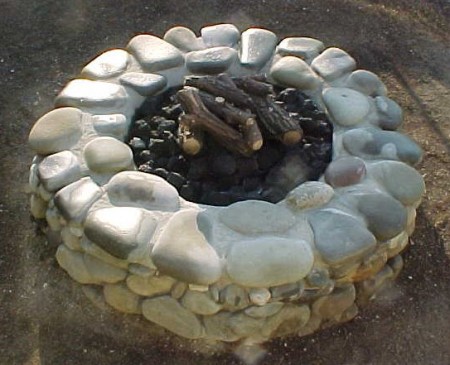 The fire pit I built