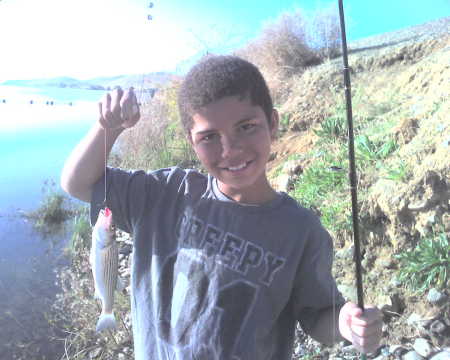 Tyler fishing in California