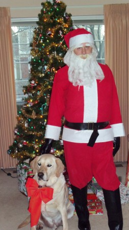 Santa Opl & his trusty dog 2010