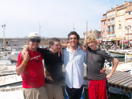 My 4 sons in San Trope France
