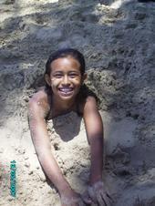 Aiyana at Kaaawa Beach