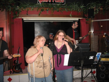 Lindsay and I at Karaoke