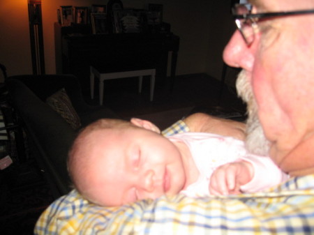 Grandpa Terry and baby Isolde