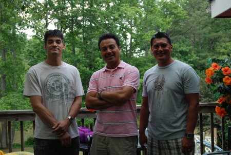 My brothers, Michael, Dennis and Me, June 08