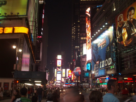 Time Square at night