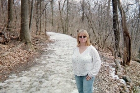 one of the trails in Frick park