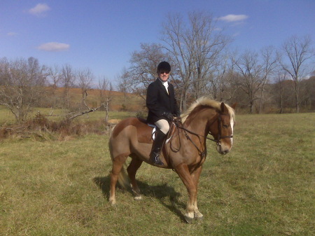 Jon & Midas Just before the Hounds Take Off