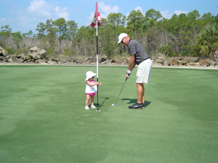 Mikara holding the flag for me on Fathers Day