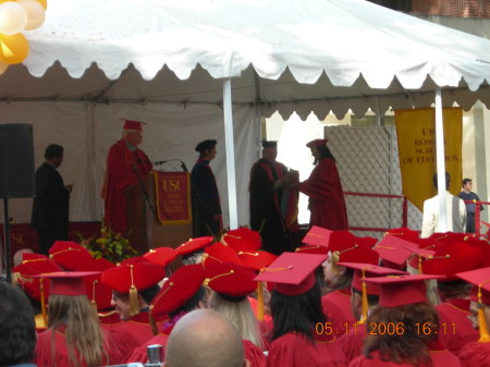 USC Doctorate Graduation.  Fight On Trojans!