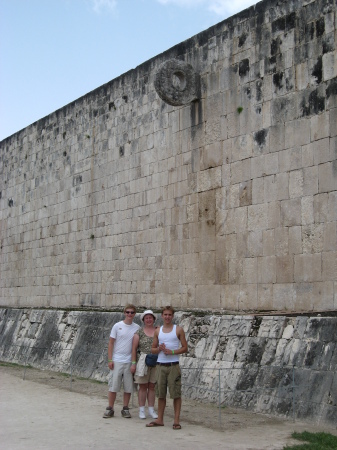 At the ball court