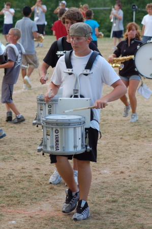 Evan plays snare in MB