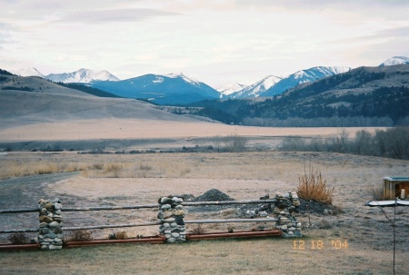 View from the front porch in MT