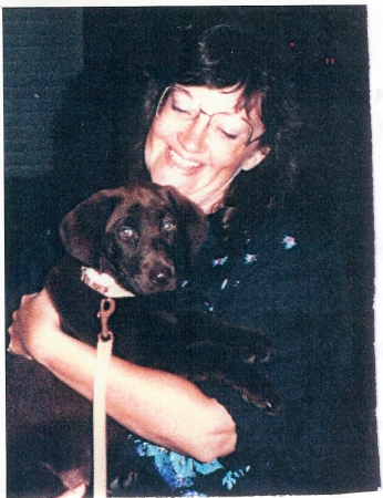 Linda with puppy Kokoa