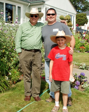 Greg with Brad and Ben