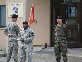Corey's promotion while stationed in S. Korea