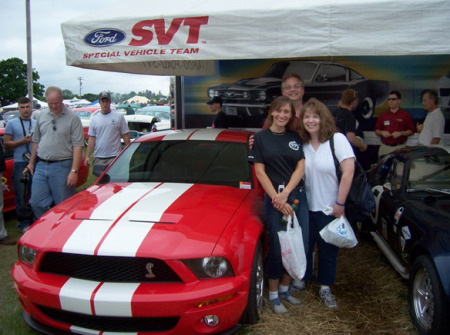 ME,MARCIE,AND JOHN WITH 2007 SHELBY MUSTANG