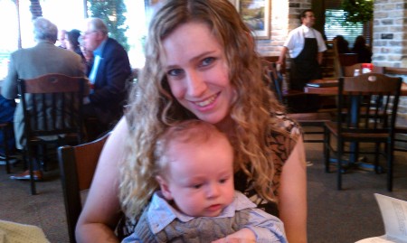 My beautiful baby girl and grandson