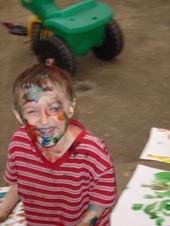 Seth and his war paint - Summer 2005