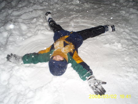 Gabriel's snow angel