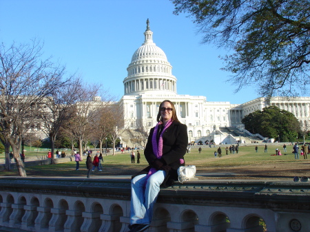 My daughter, Cassandra, at Capitol Hill.