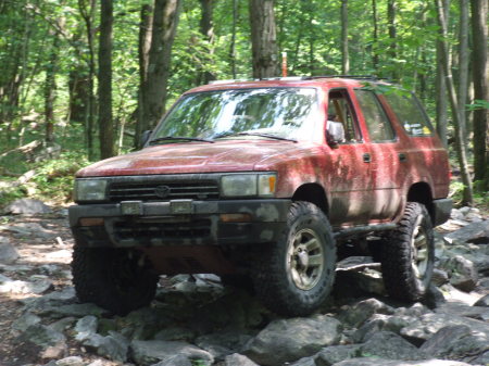 RIDING ROCK TRAIL rausch creek july_2008