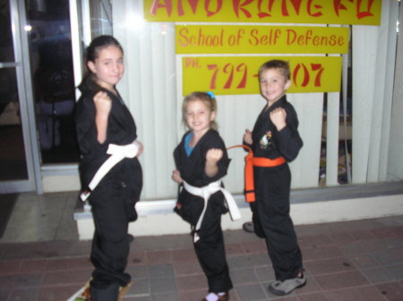 My 3 karate stars!