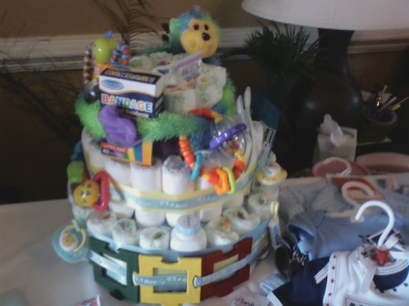 My first diaper cake!