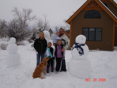 Playing in the snow ... Star Valley Ranch, WY