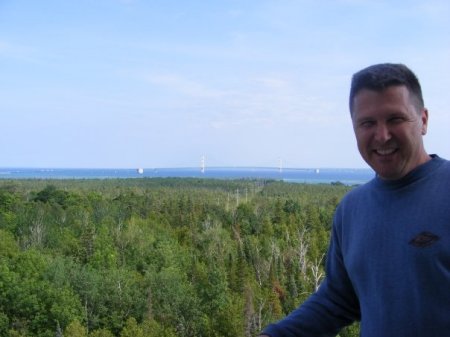 That's the Mackinac Bridge behind me