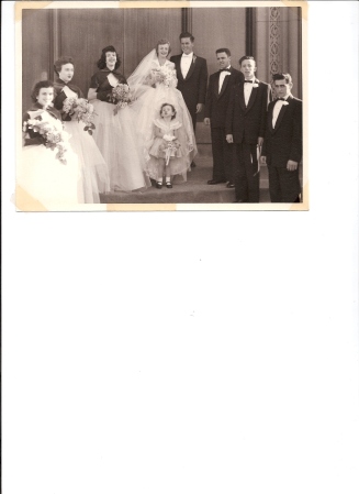 Complete wedding party Nov.21,1953