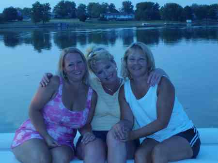 Girls at the lake