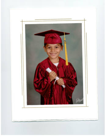 Brandon Zapien's preschool graduation