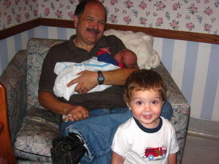 Grandpa with Jonah and Benjamin.