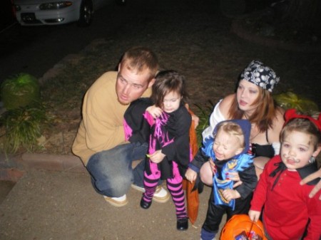 the 3 grandkids Halloween 2008