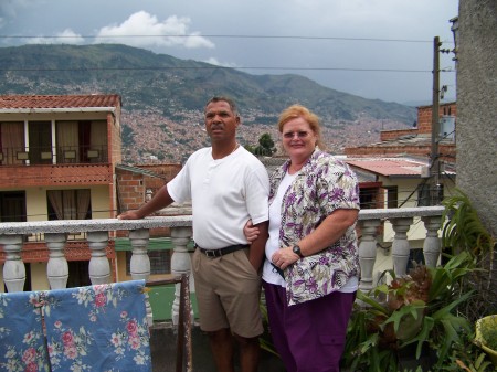 My husband and I in Medellin, Colombia, S.A.
