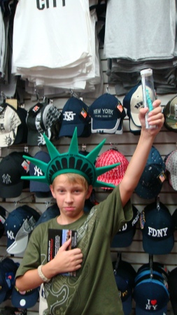 Alec and the Statue of Liberty
