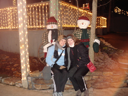 Kristina and I with the Snowmen at SDC...