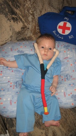 Our grandson Jack in training