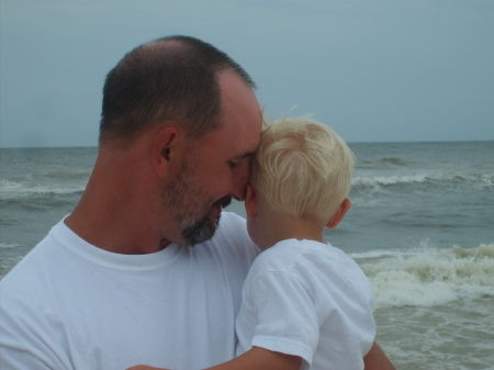 Kaleb enjoing the waves!!!!!!