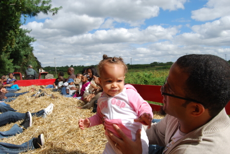 My Daughters First Hay Ride