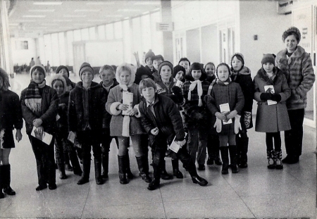 Class trip at the airport 1970
