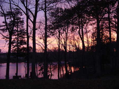 November sunrise on Lodge Creek