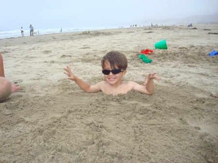 Kyle in the sand