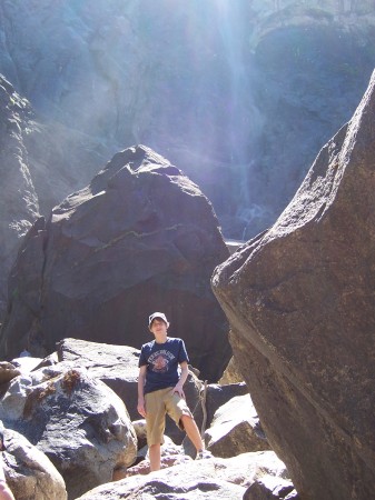 California 2008: TJ on a climb to Bridalvale