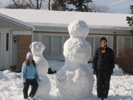 Snowmen out Front